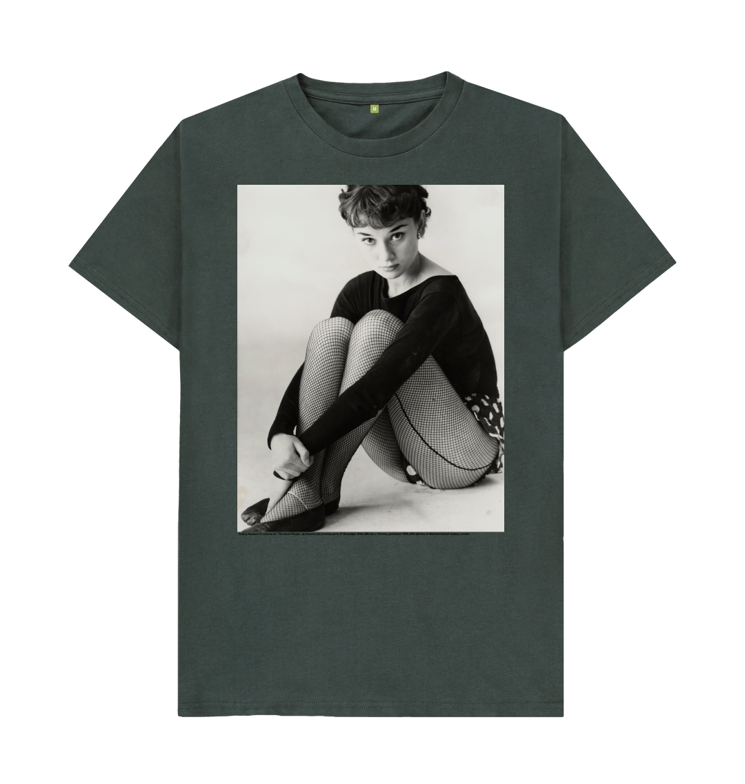Dark grey printed t shirt front