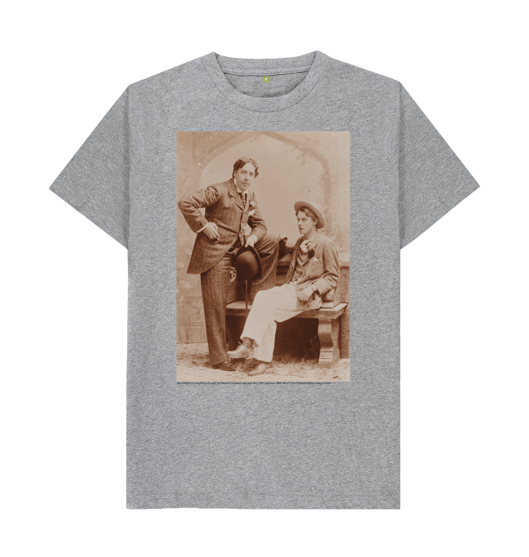 Athletic grey printed t shirt front