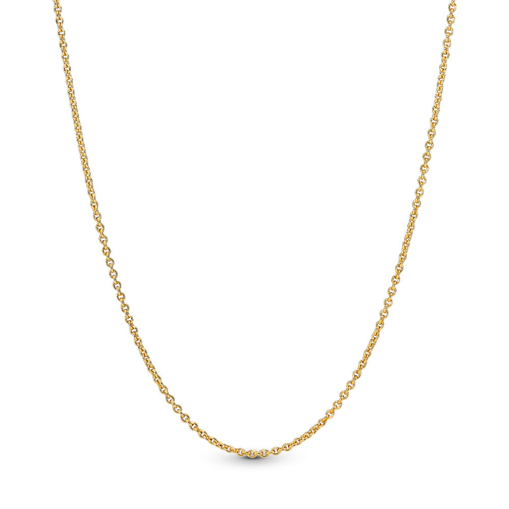 Pandora gold cable chain necklace
