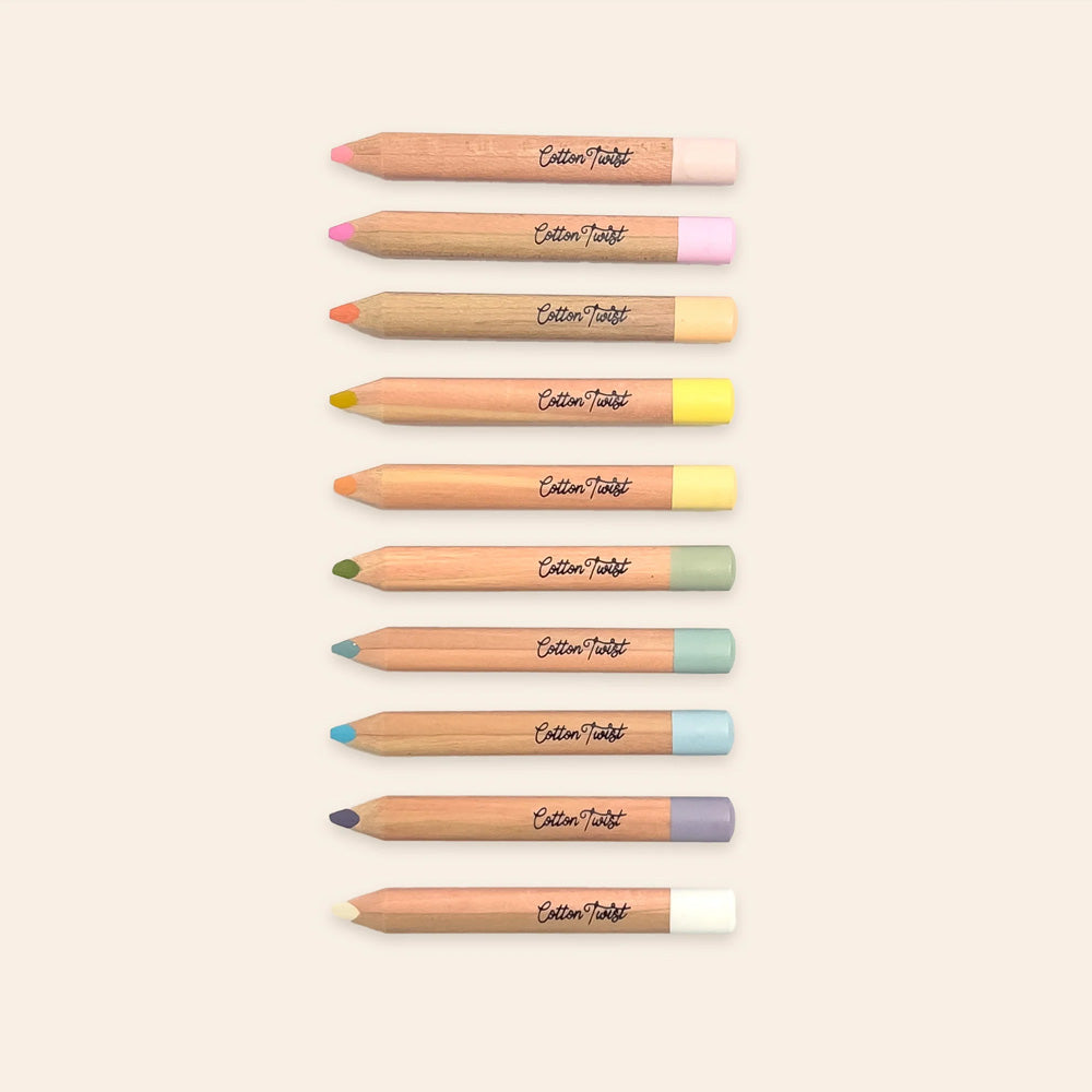 Pastel mix watercolour pencils set