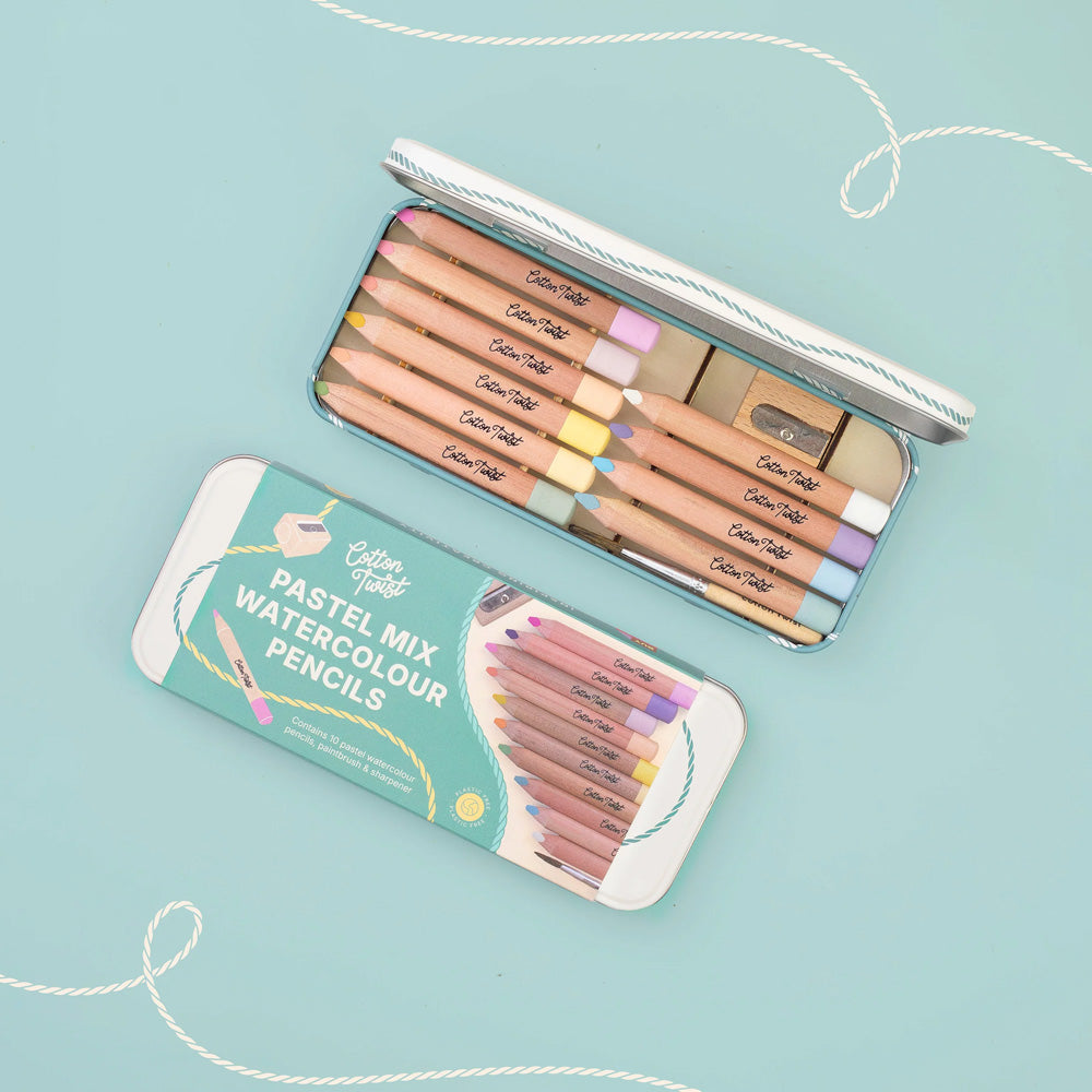 Pastel mix watercolour pencils