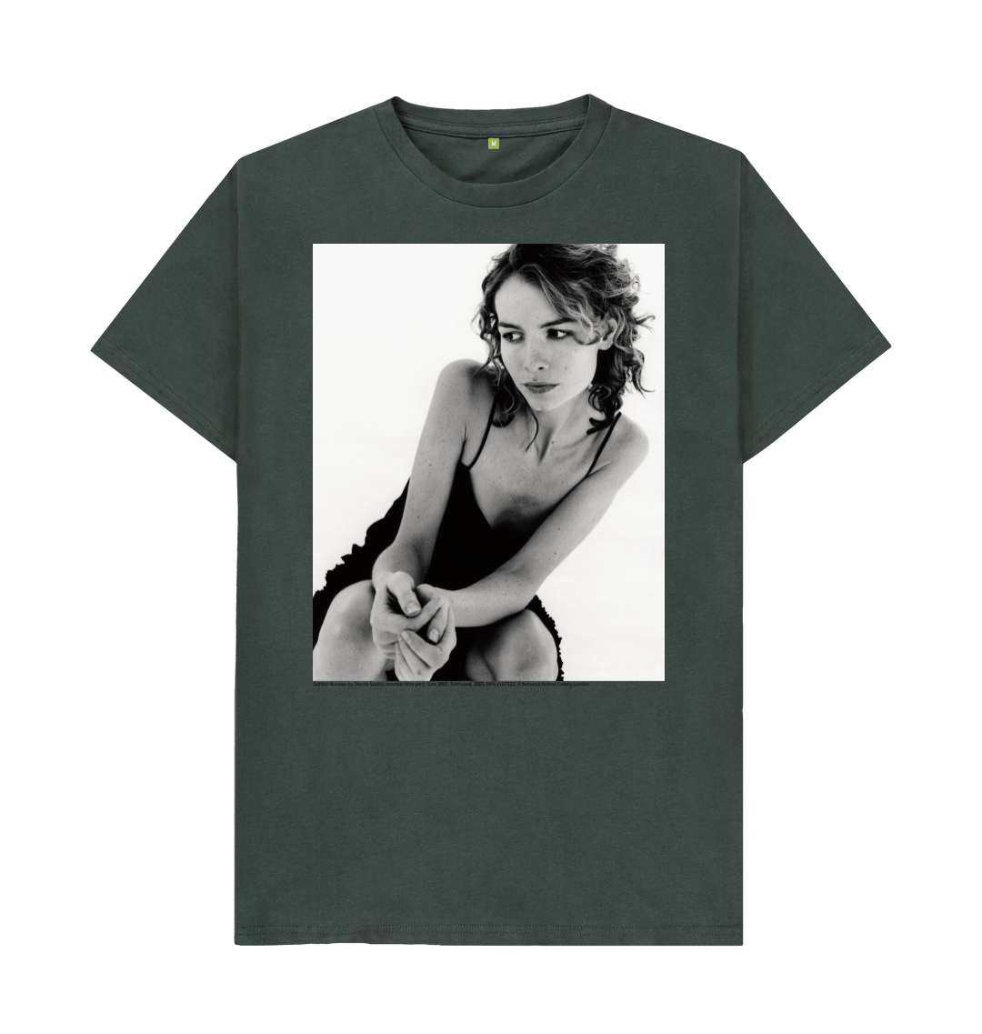 Dark grey printed t shirt front
