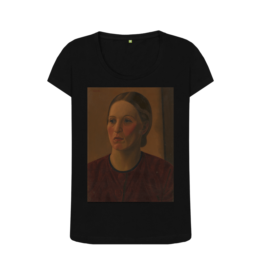 Black printed t shirt front