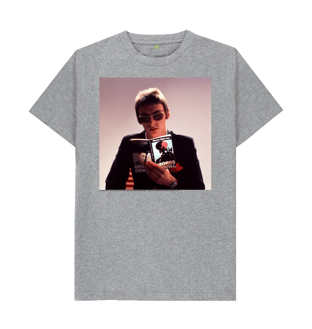 Athletic grey printed t shirt front
