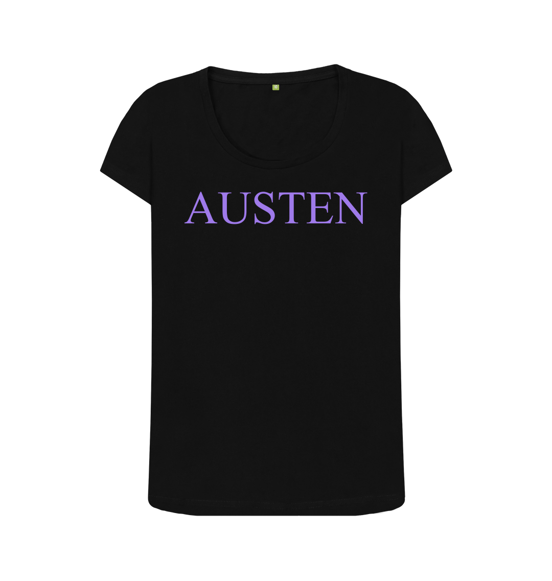 Black printed t shirt front