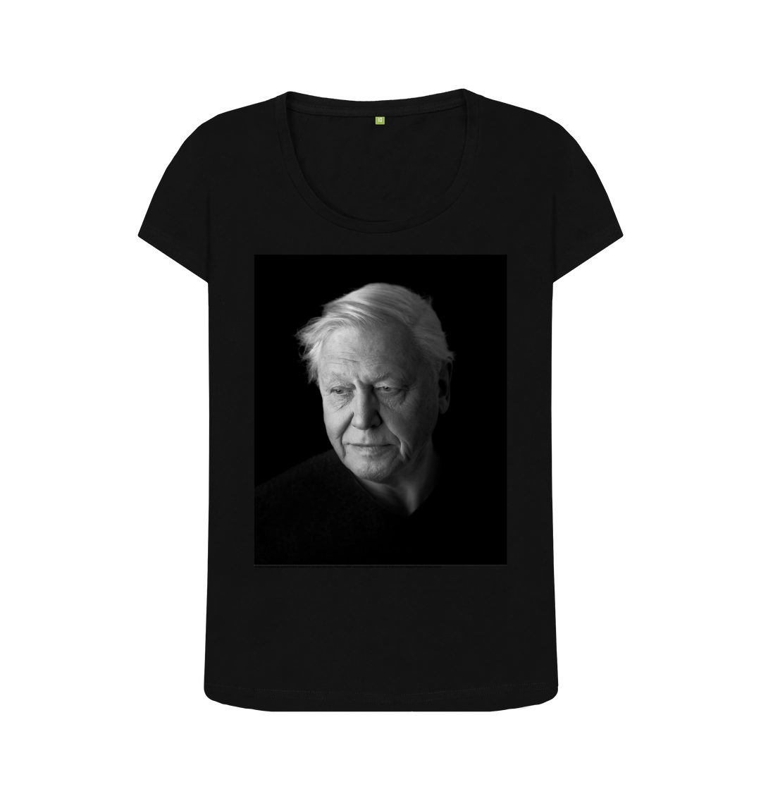 Black printed t shirt front