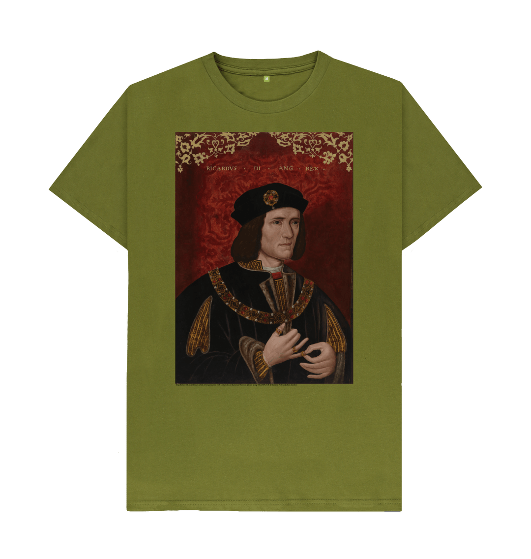 Moss green printed t shirt front