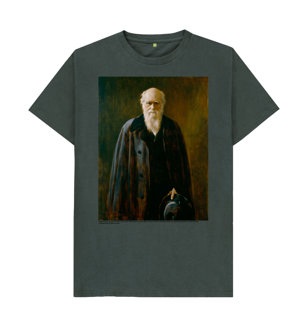 Dark grey printed t shirt front