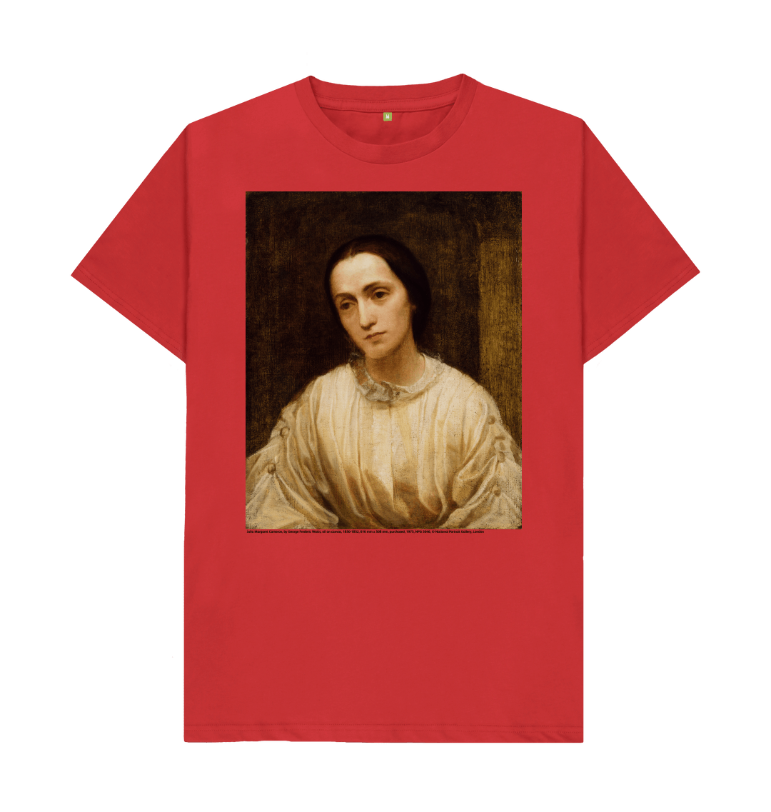 Red printed t shirt front