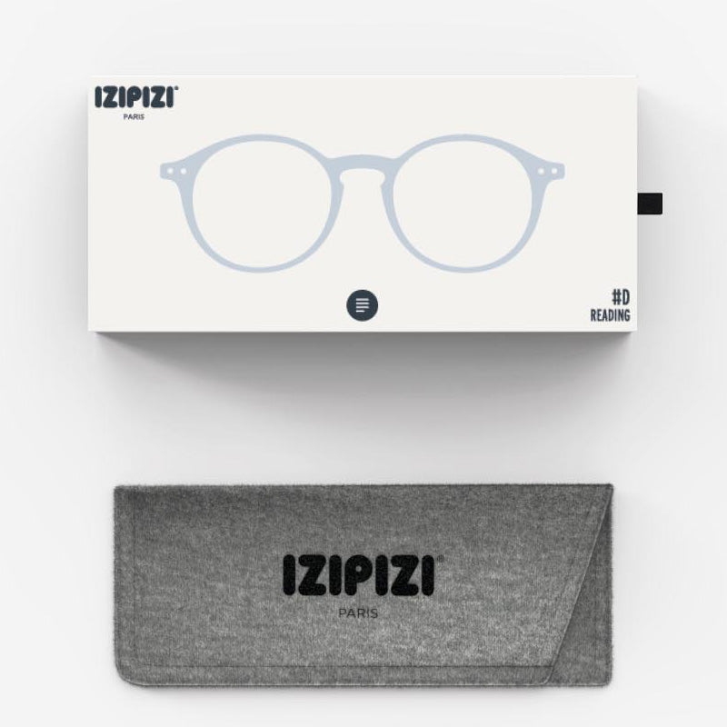 Reading glasses frozen blue pouch