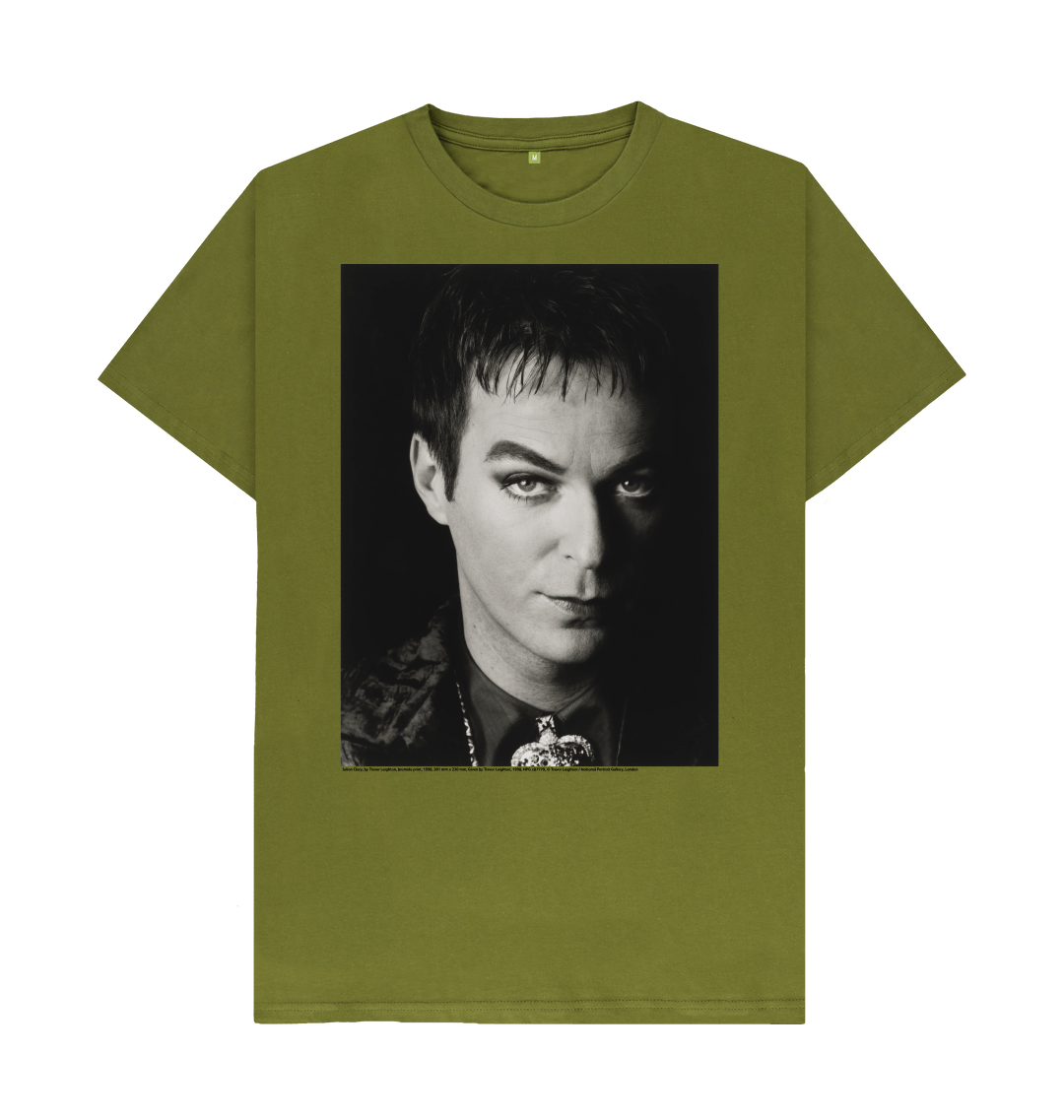 Moss green printed t shirt front