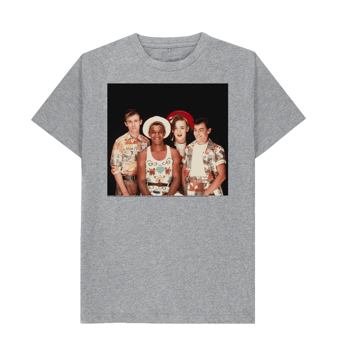 Athletic grey printed t shirt front