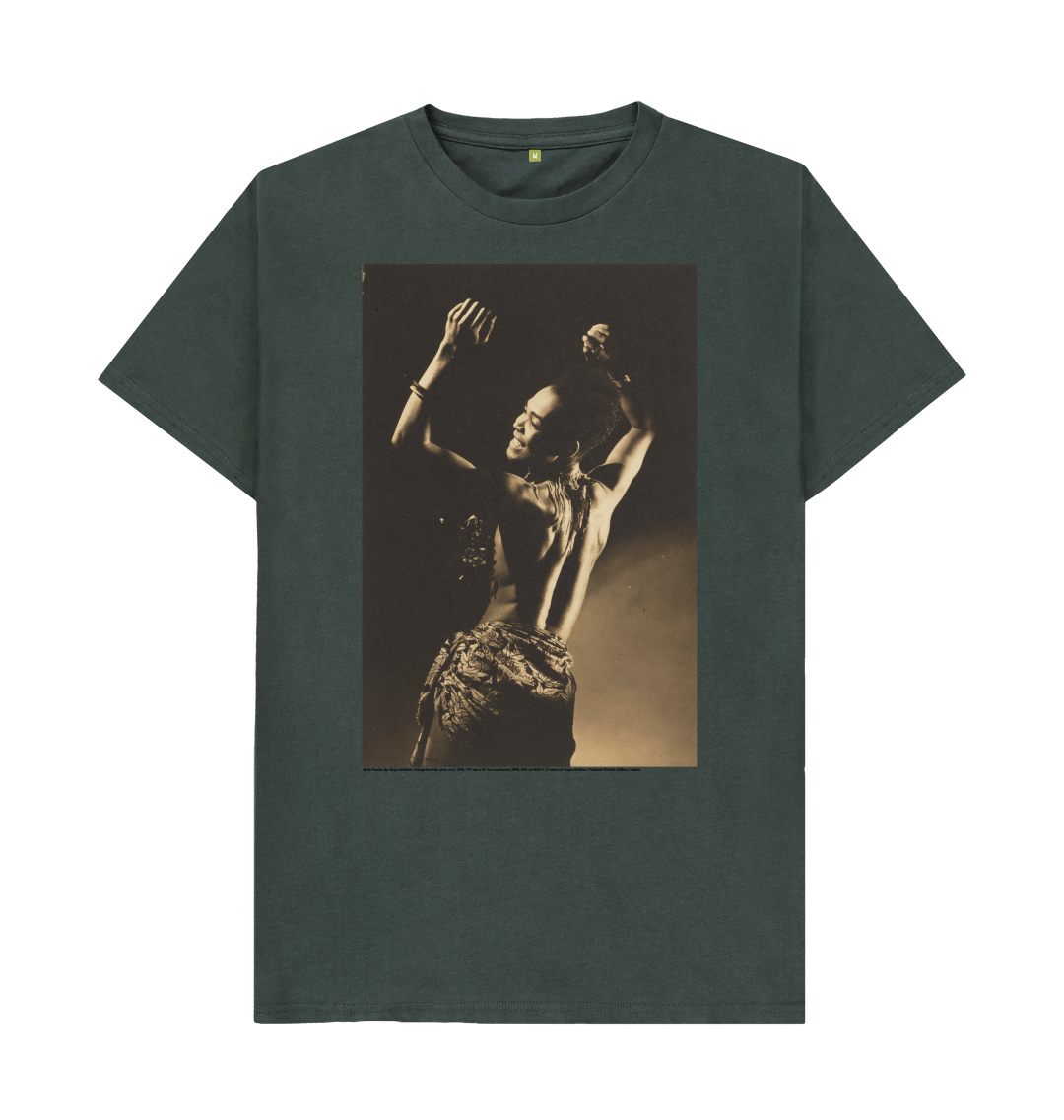 Dark grey printed t shirt front