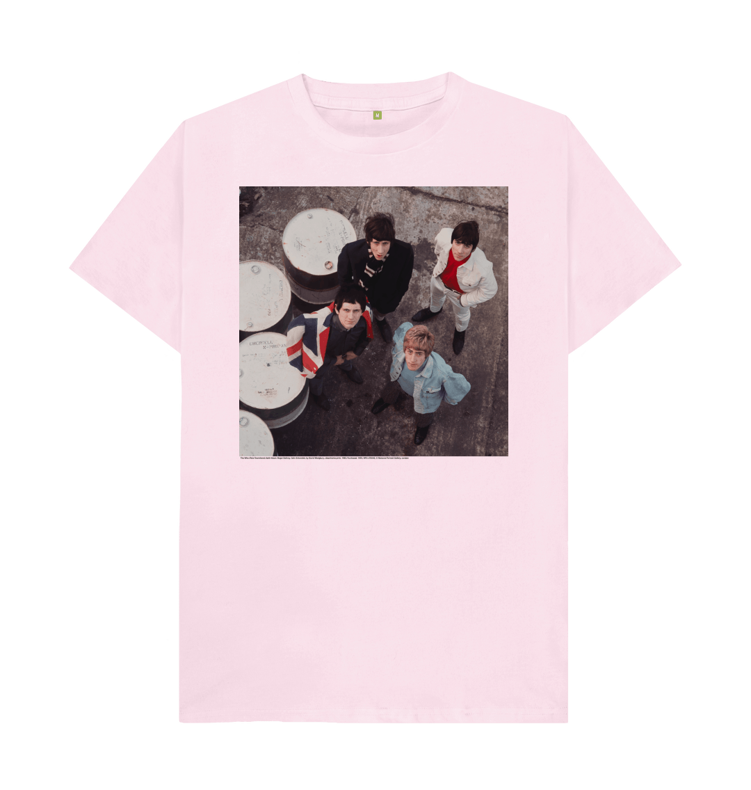 Pink printed t shirt front