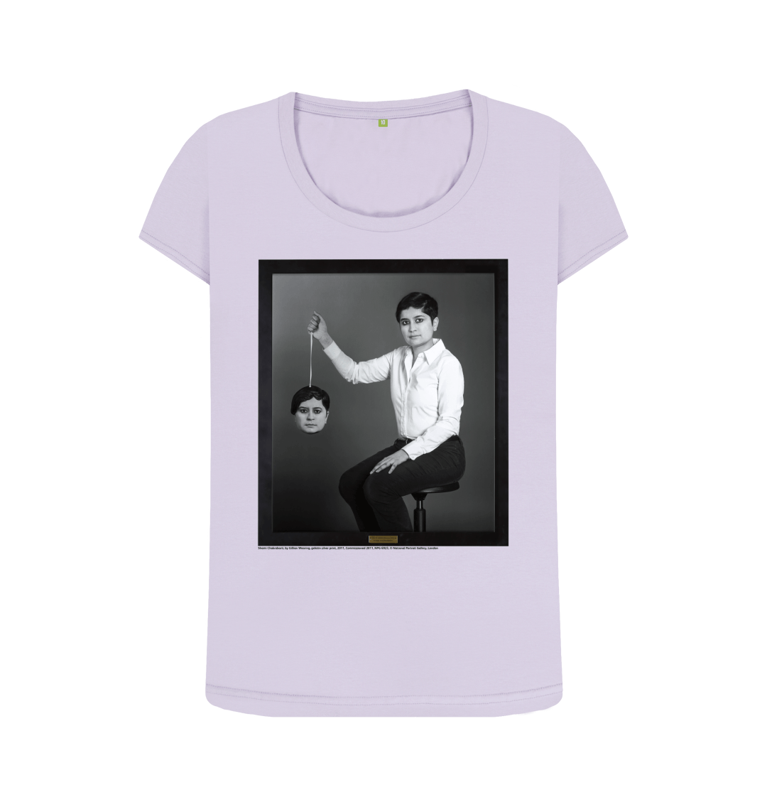 Violet printed t shirt front