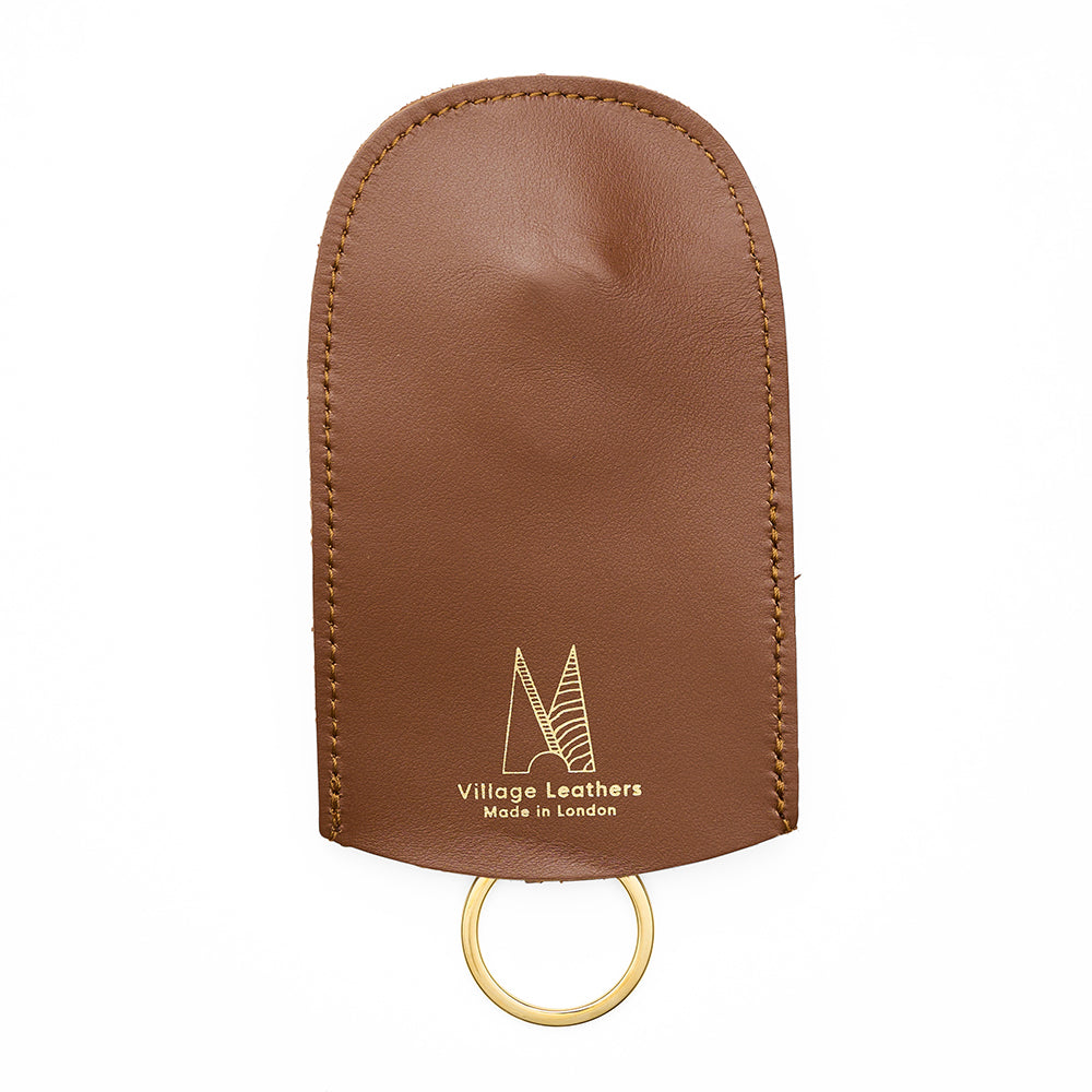 Roam bell key holder front tan brown