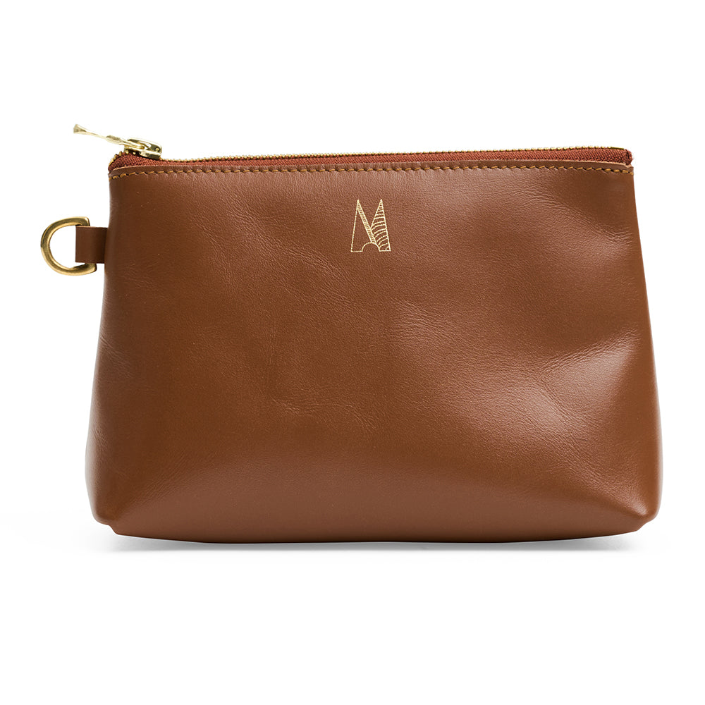 Roam travel bag tan brown front