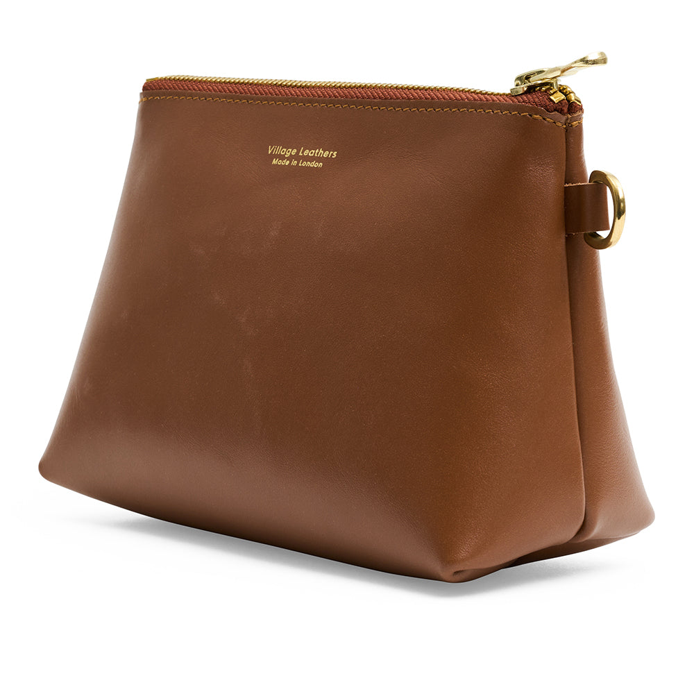 Roam travel bag tan brown side