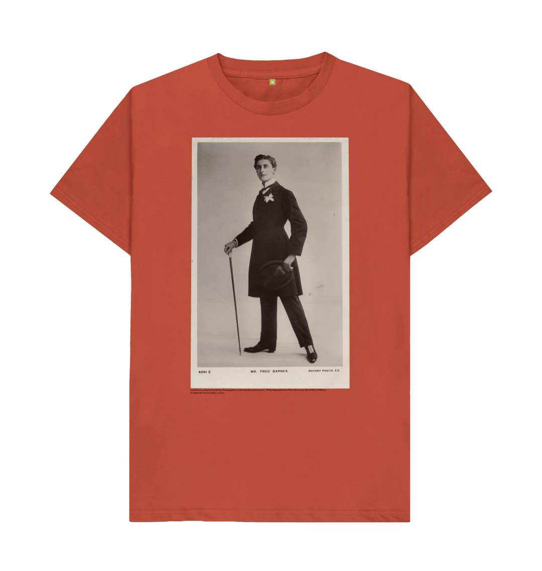 Rust printed t shirt front