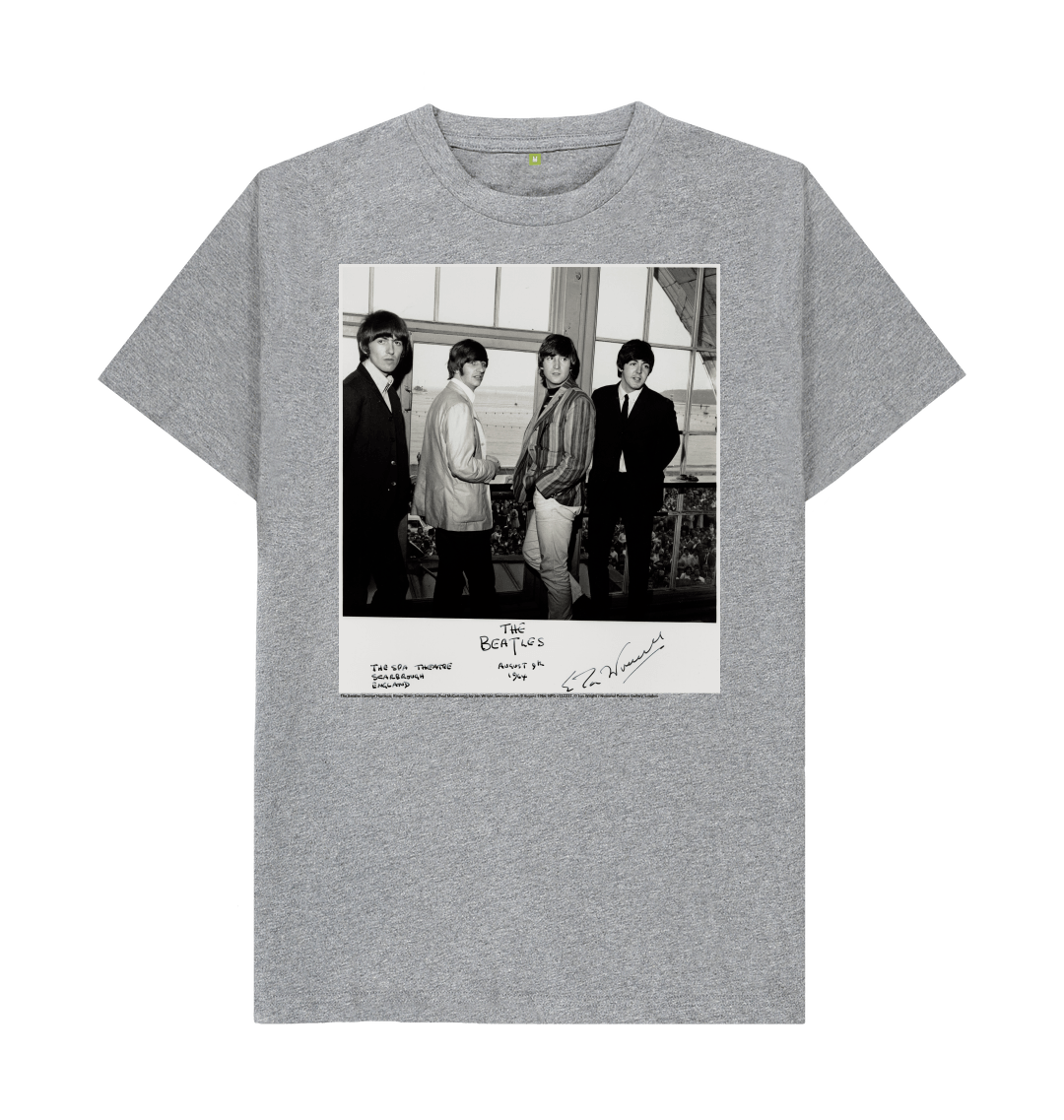 Athletic grey printed t shirt front