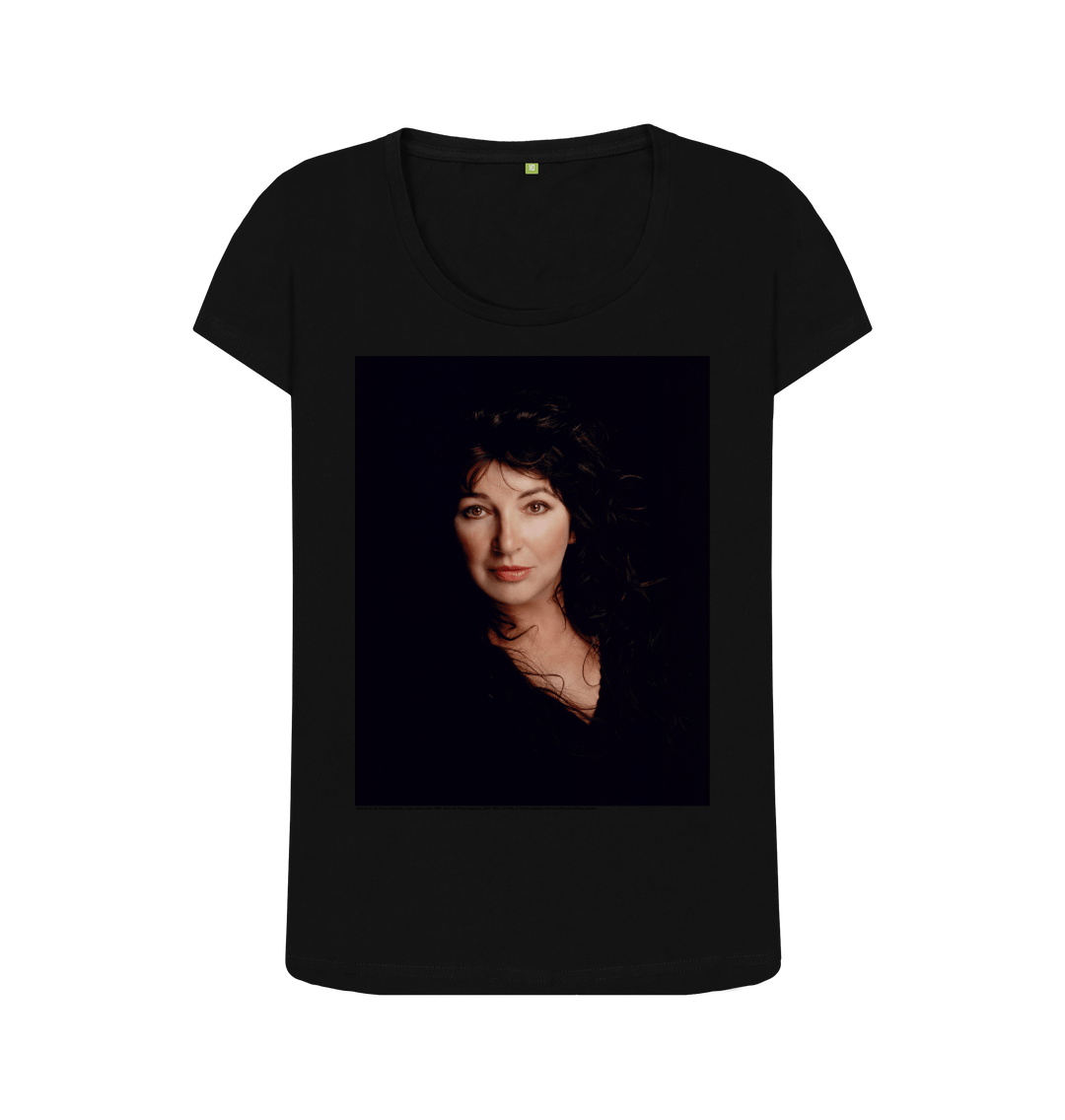 Black printed t shirt front