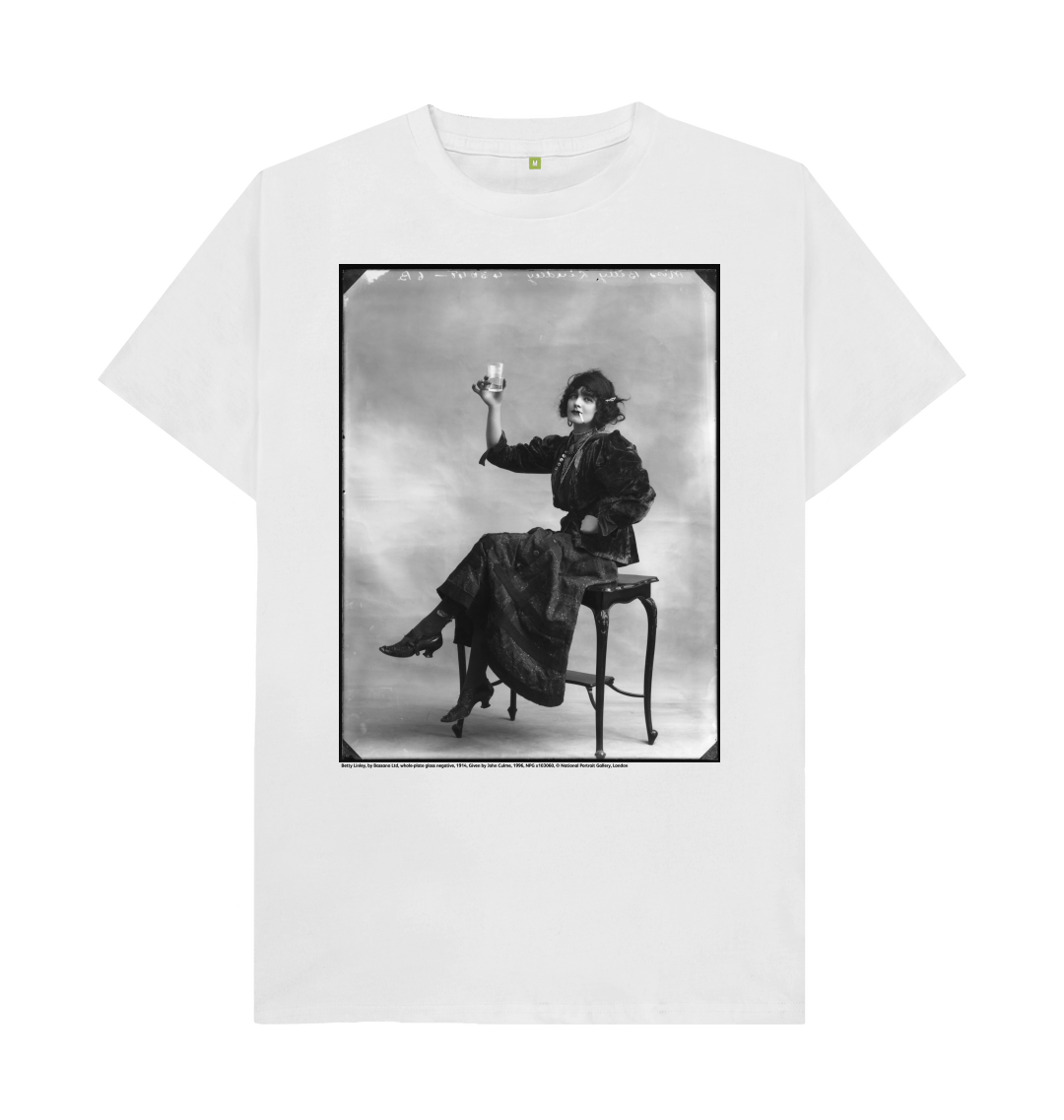White printed t shirt front
