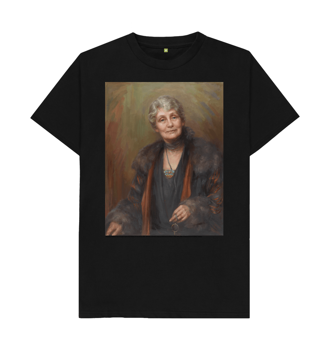 Black printed t shirt front