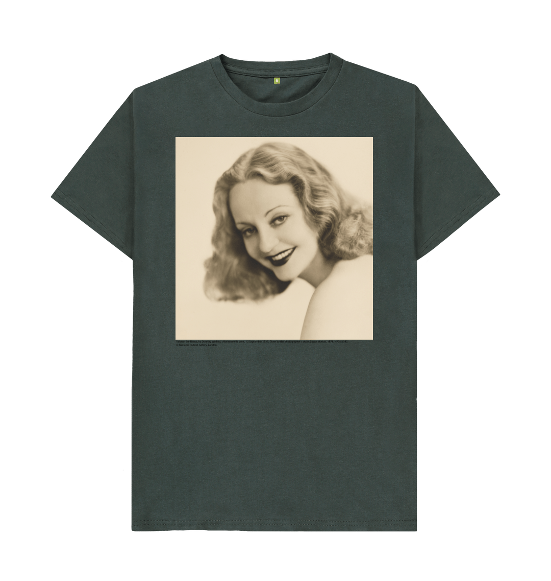 Dark grey printed t shirt front