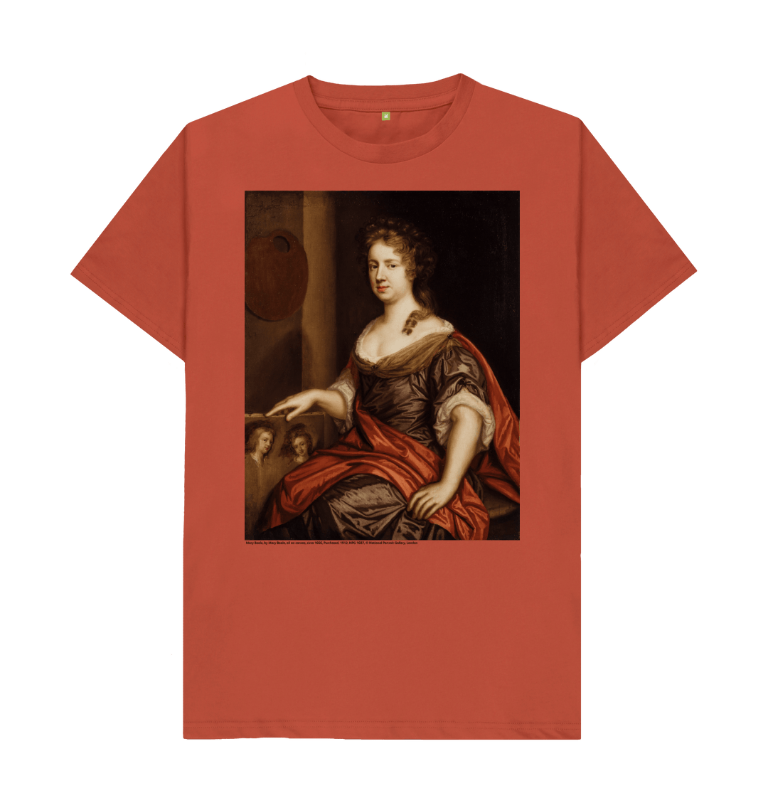 Rust printed t shirt front