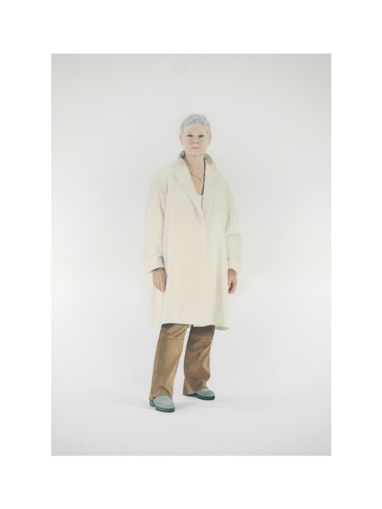 Judi dench portrait print (art print, medium, no frame)