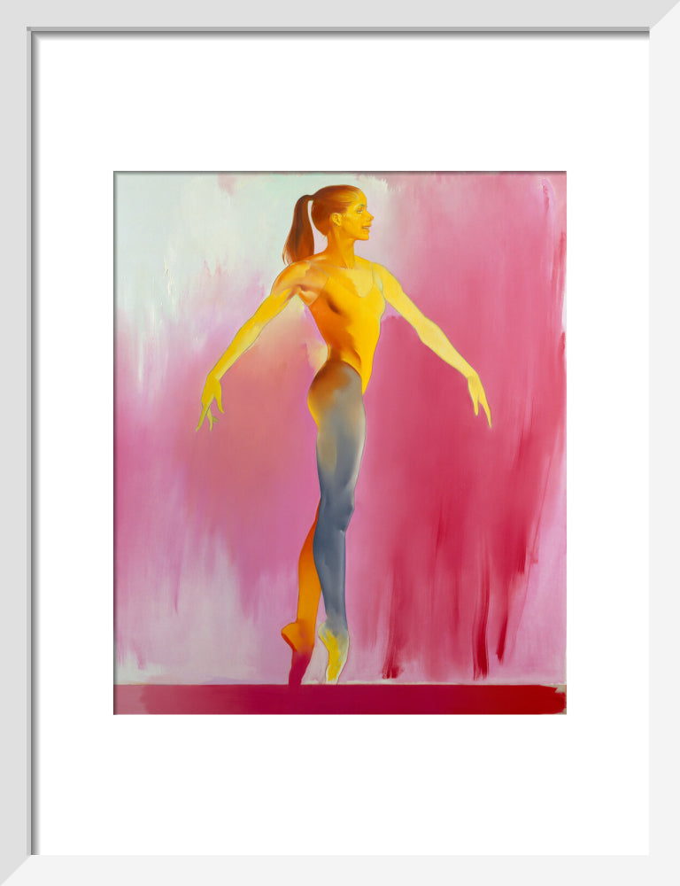 Darcey bussell portrait print (art print, small, white frame frame)