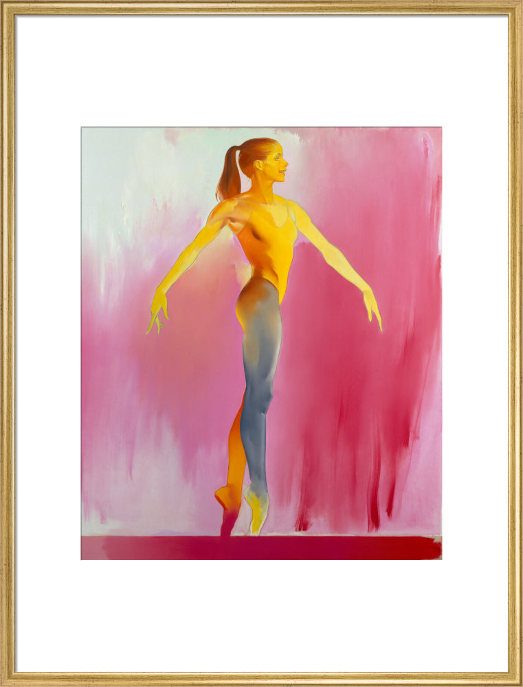Darcey bussell portrait print (art print, extra large, gold frame frame)