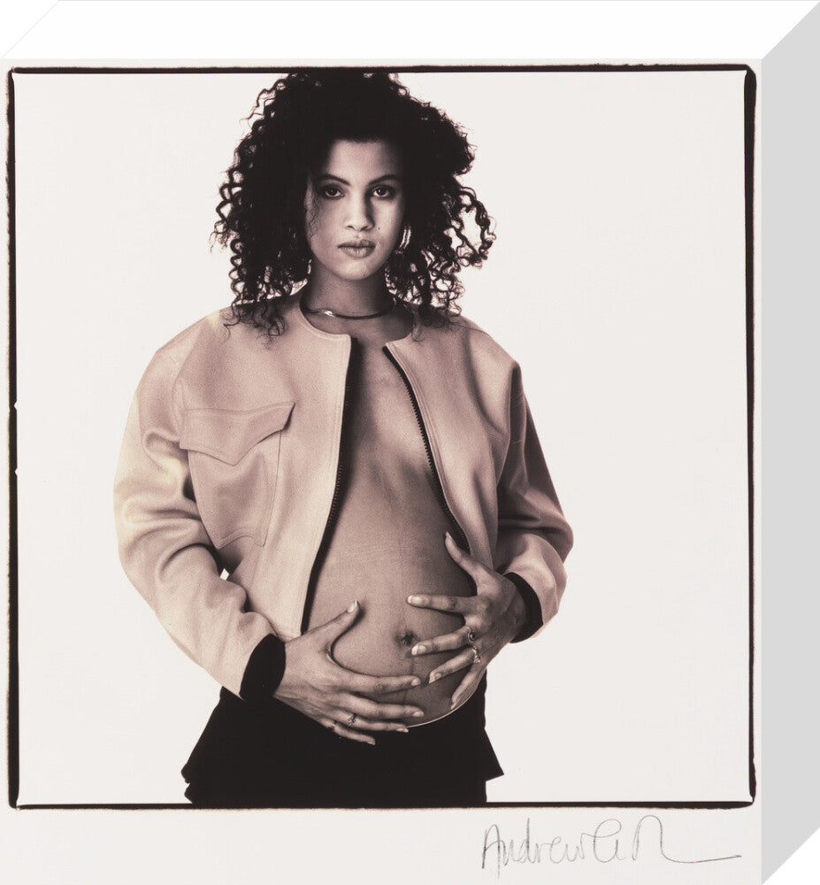 Neneh cherry portrait print (stretched canvas, small, no frame)