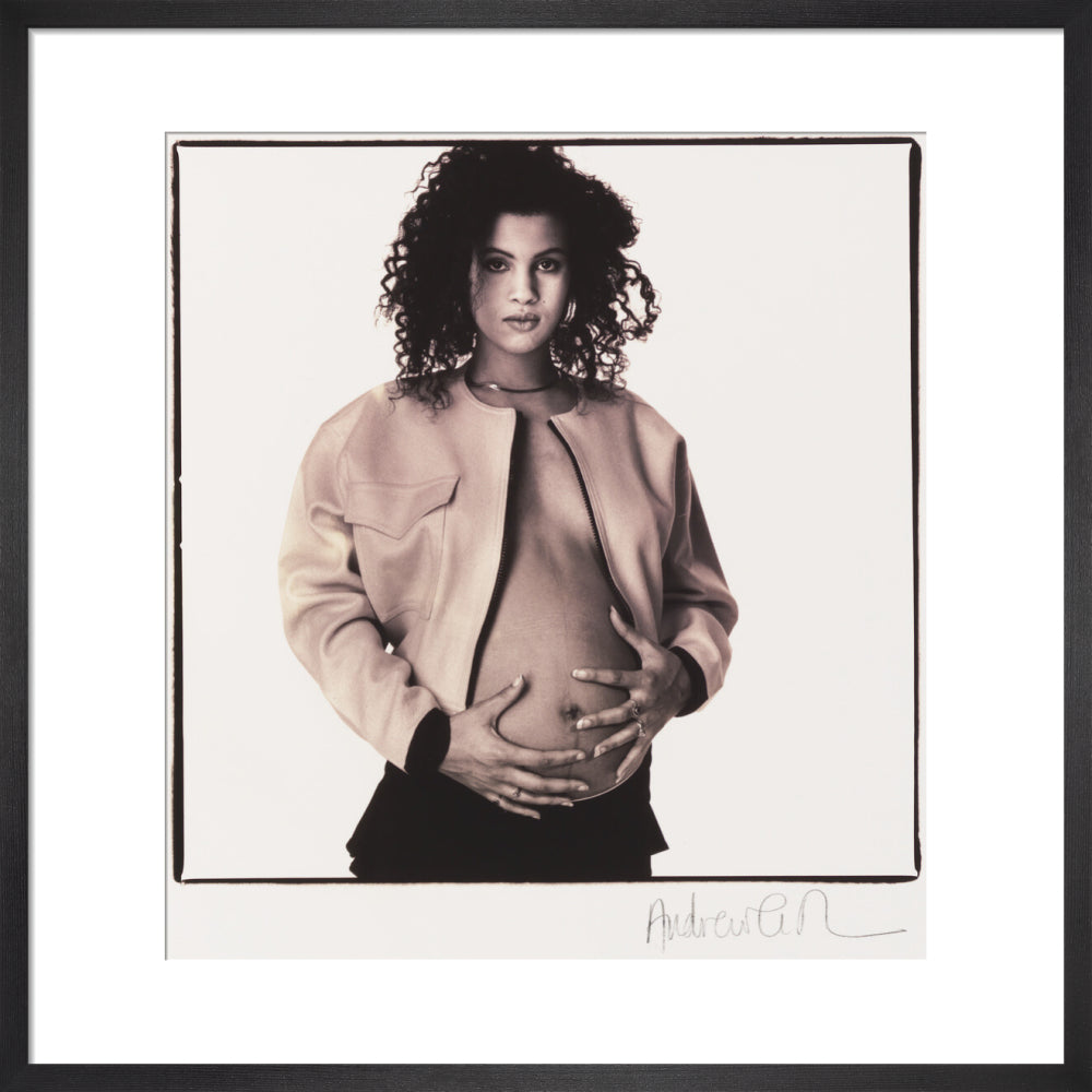 Neneh cherry portrait print (art print, medium, black frame)