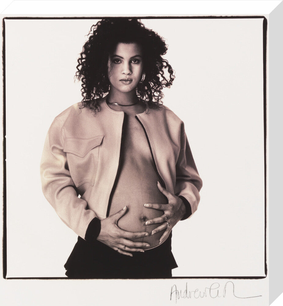 Neneh cherry portrait print (stretched canvas, medium, no frame)