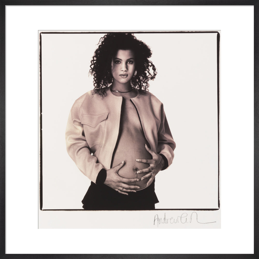 Neneh cherry portrait print (art print, large, black frame)