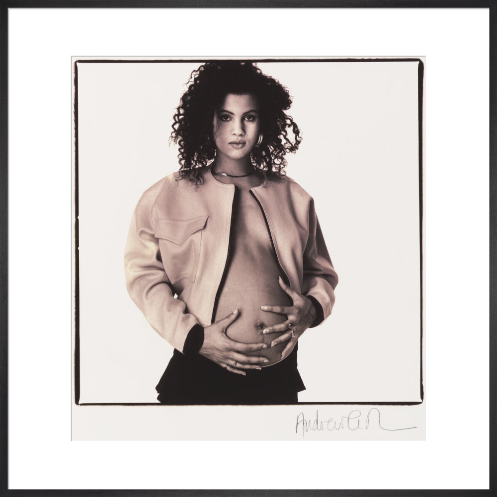 Neneh cherry portrait print (art print, extra large, black frame)