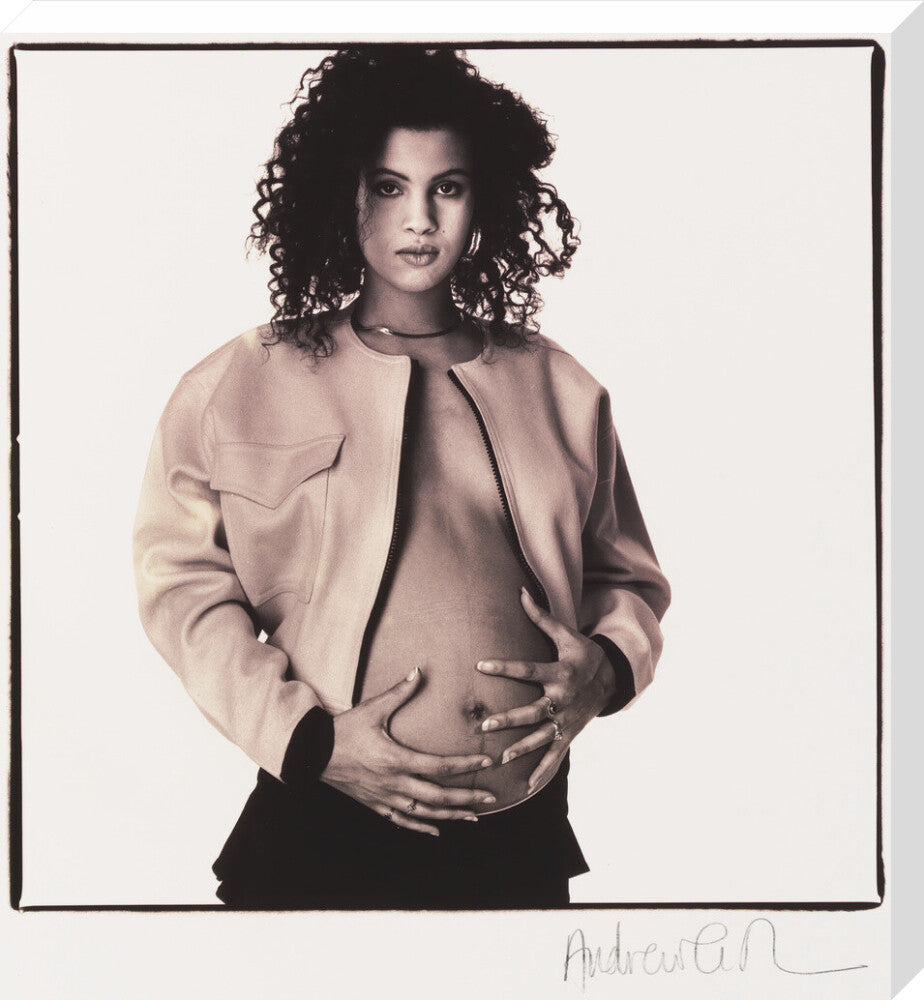 Neneh cherry portrait print (stretched canvas, large, no frame)