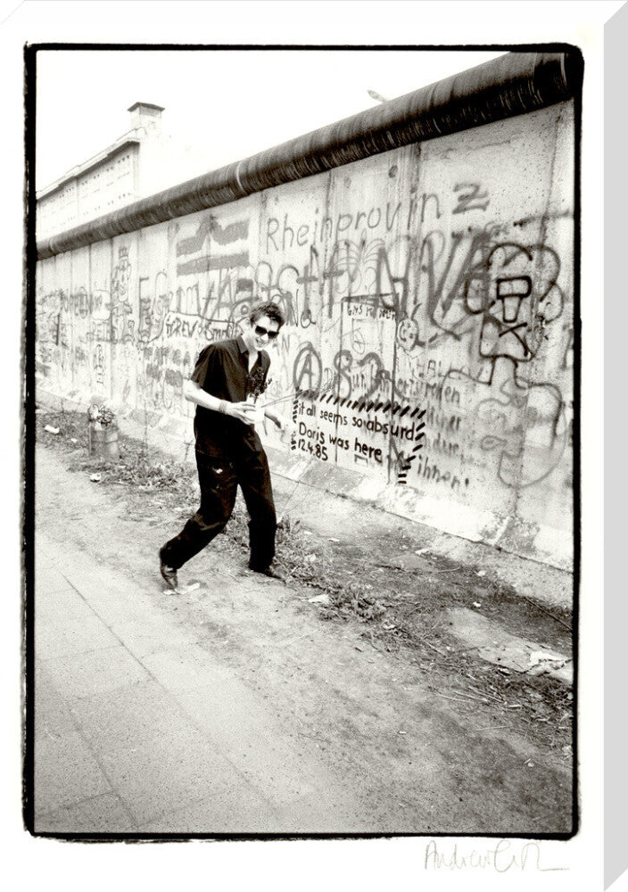 Shane macgowan portrait print (stretched canvas, extra large, no frame)