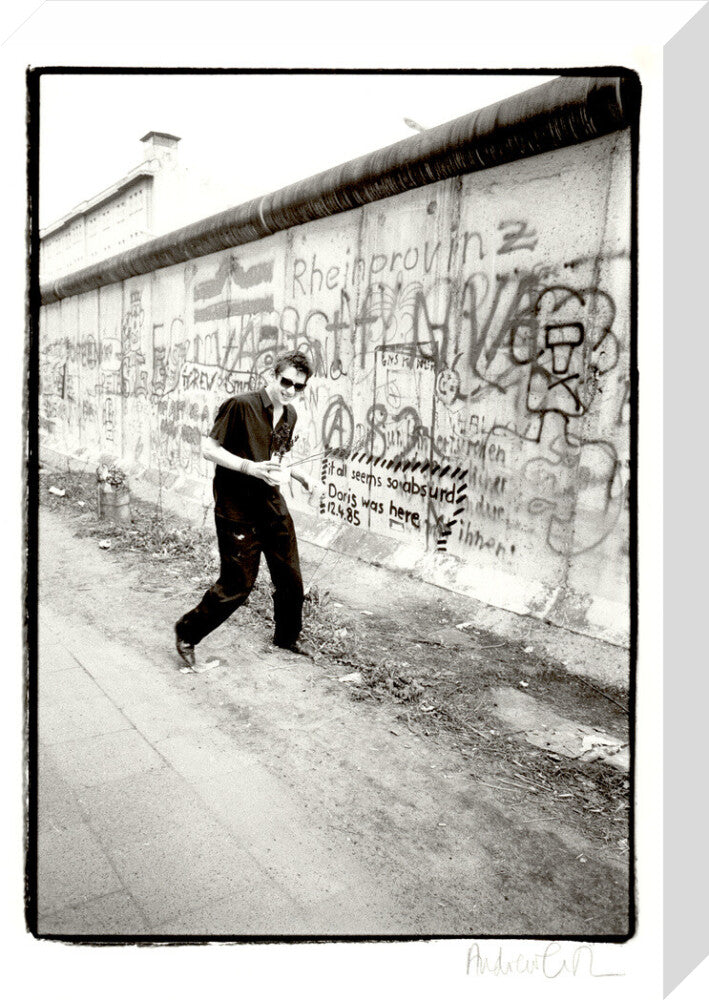 Shane macgowan portrait print (stretched canvas, medium, no frame)