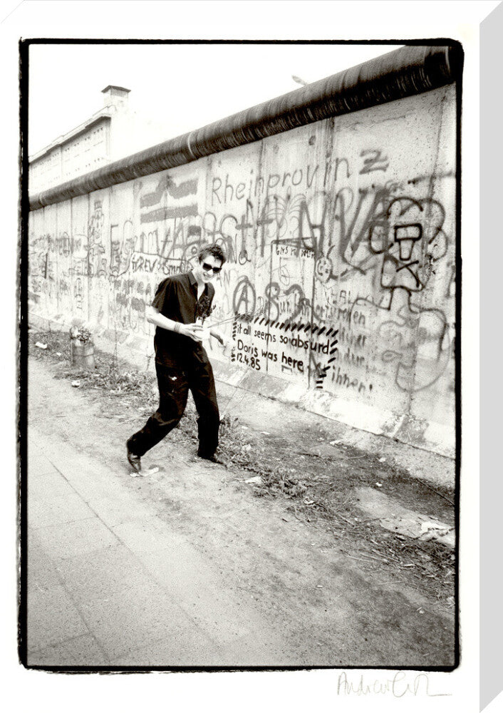 Shane macgowan portrait print (stretched canvas, large, no frame)