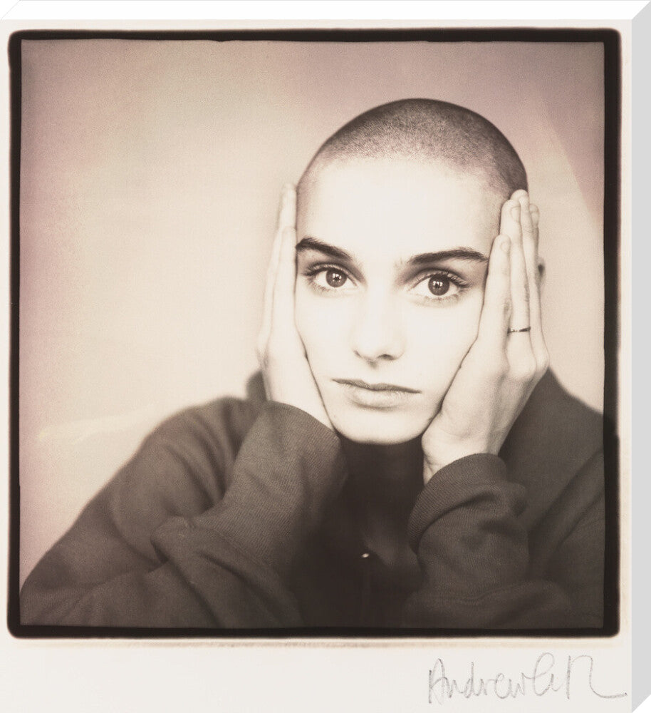 Sinéad o'connor portrait print (stretched canvas, extra large, no frame)