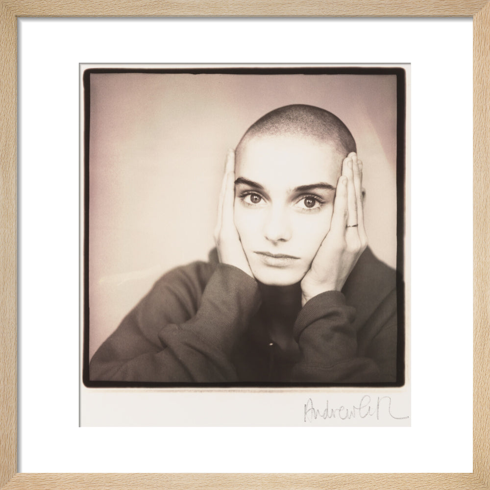 Sinéad o'connor portrait print (art print, small, natural frame)