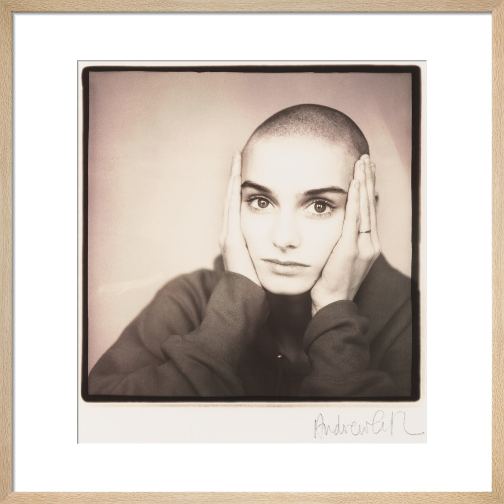 Sinéad o'connor portrait print (art print, medium, natural frame)