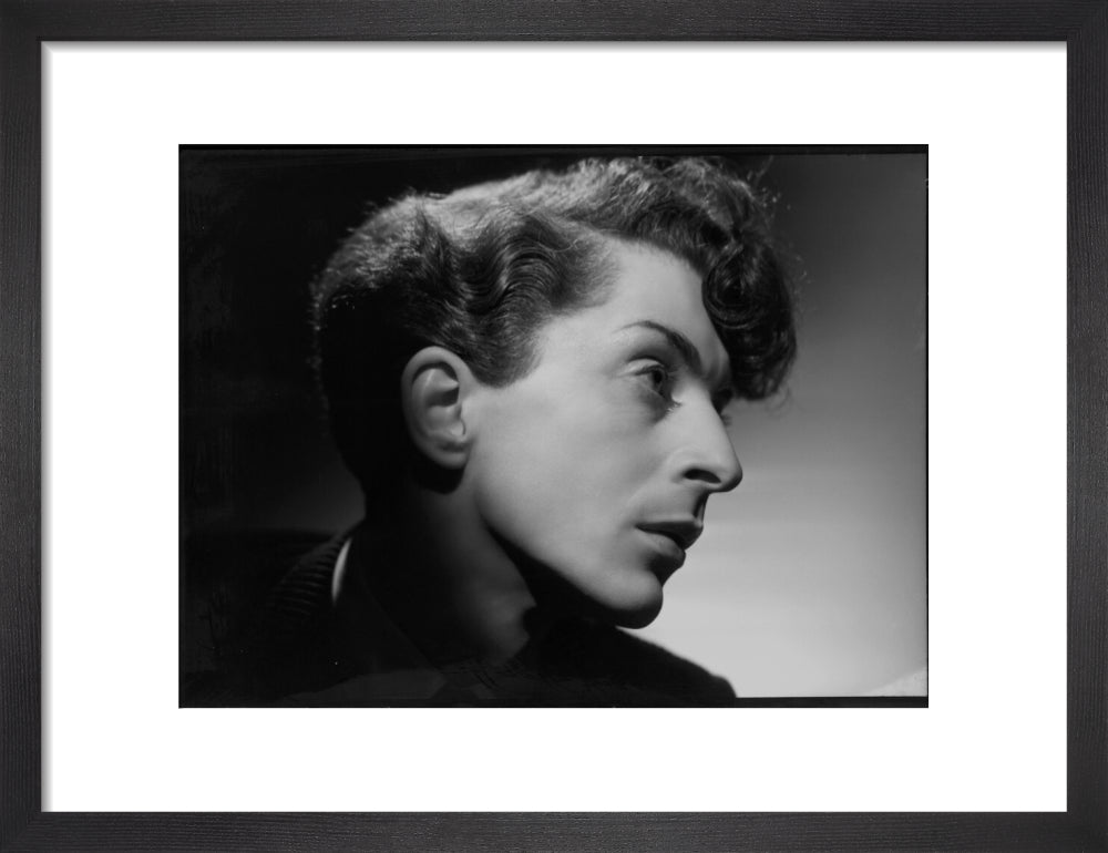 Quentin crisp portrait print (art print, small, black frame)