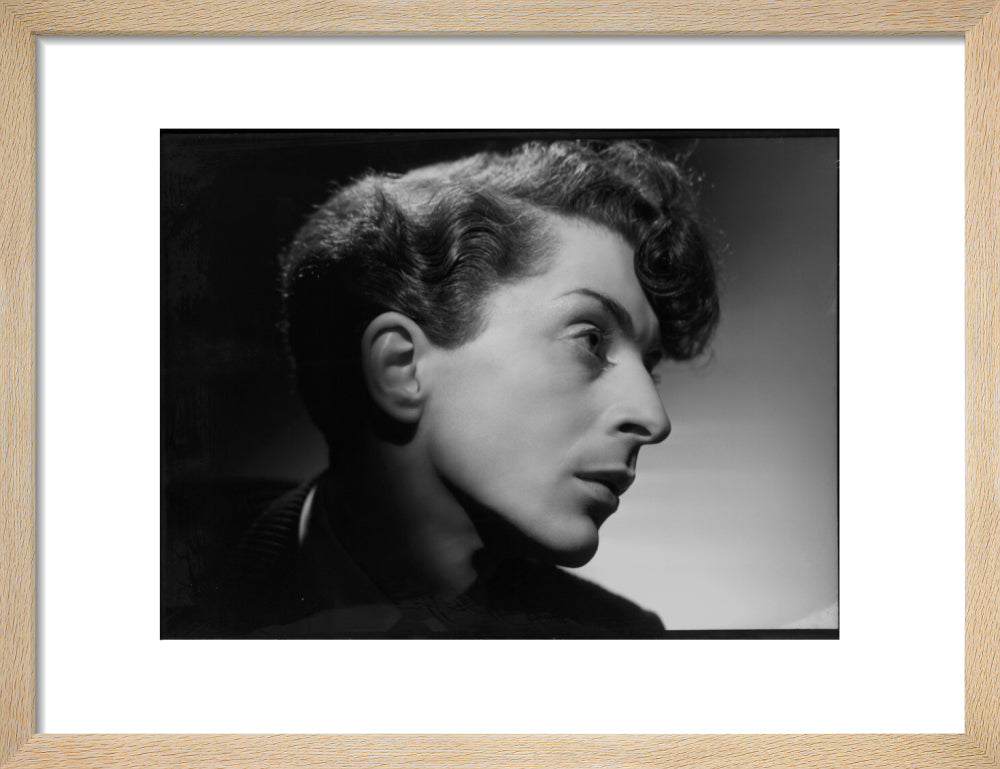 Quentin crisp portrait print (art print, small, natural frame)
