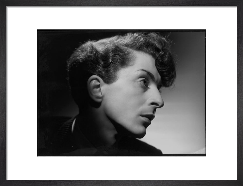 Quentin crisp portrait print (art print, medium, black frame)