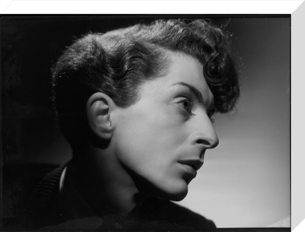 Quentin crisp portrait print (stretched canvas, medium, no frame)