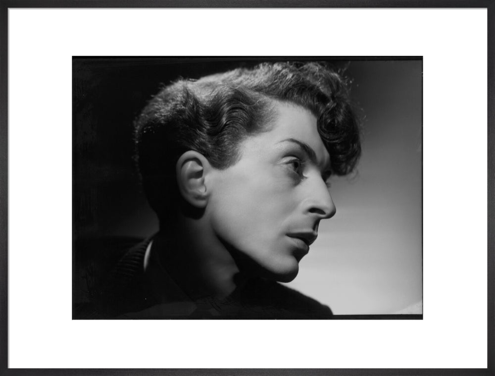 Quentin crisp portrait print (art print, extra large, black frame)