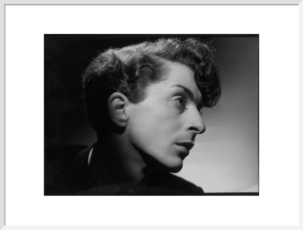 Quentin crisp portrait print (art print, extra large, white frame)